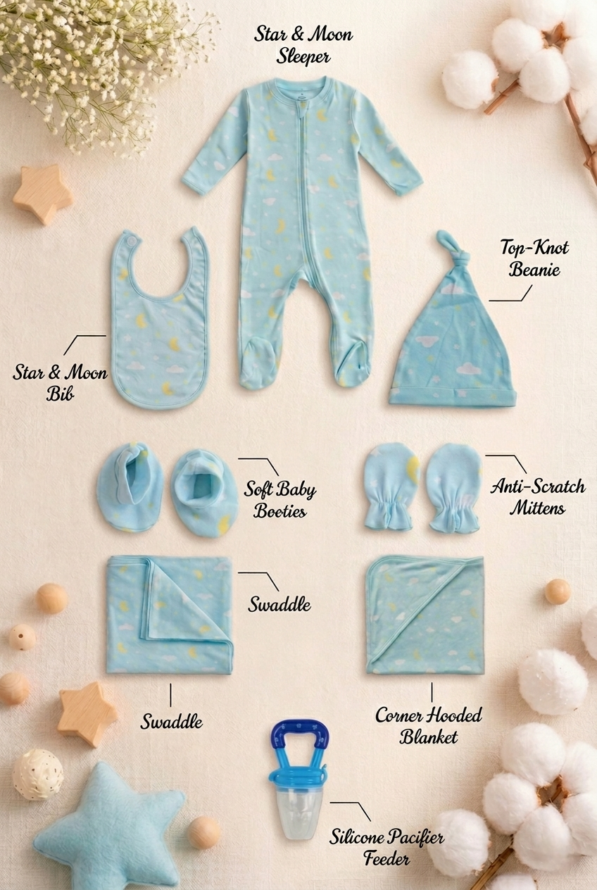 9 Piece Newborn Gift Set