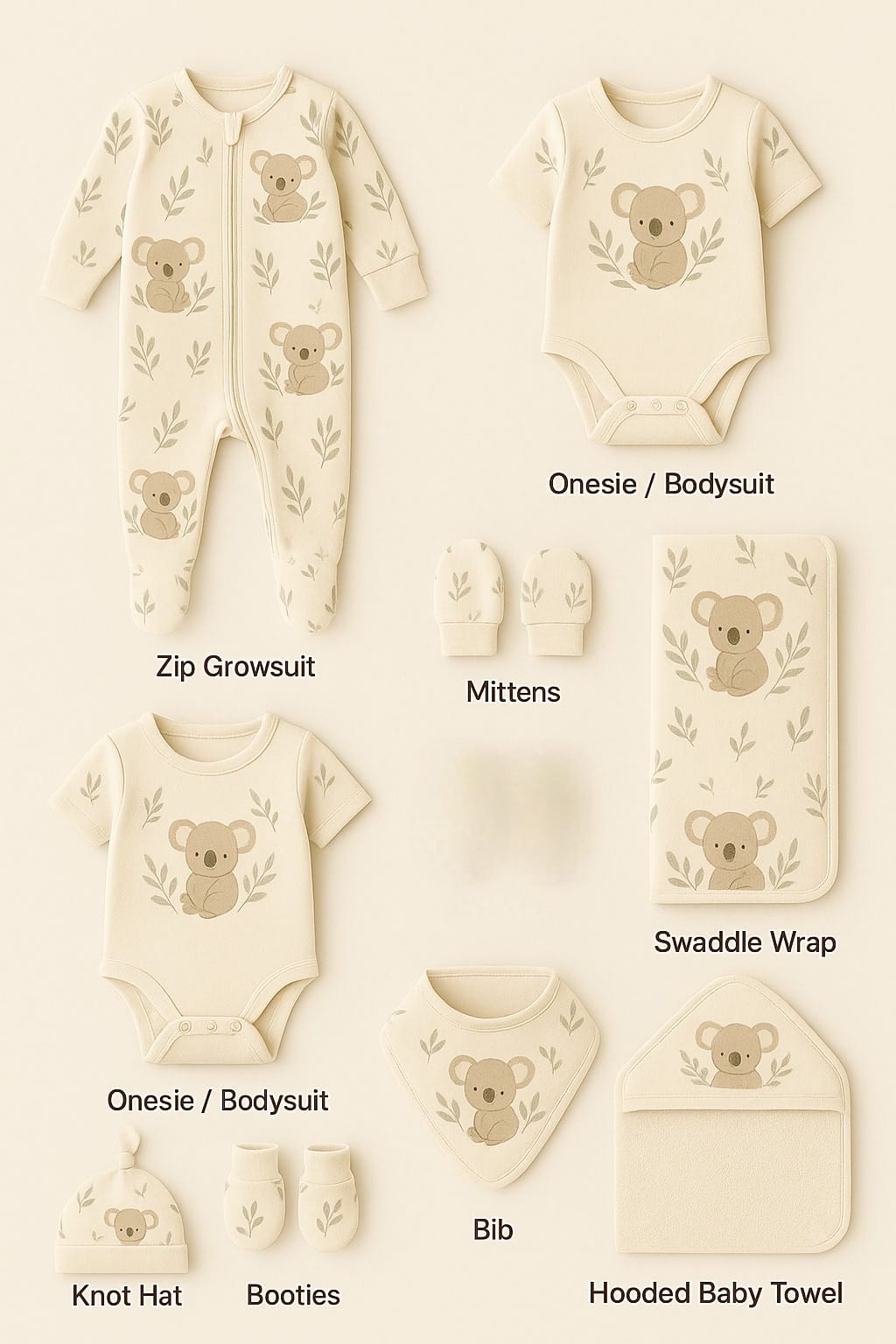 9 Piece Newborn Gift Set