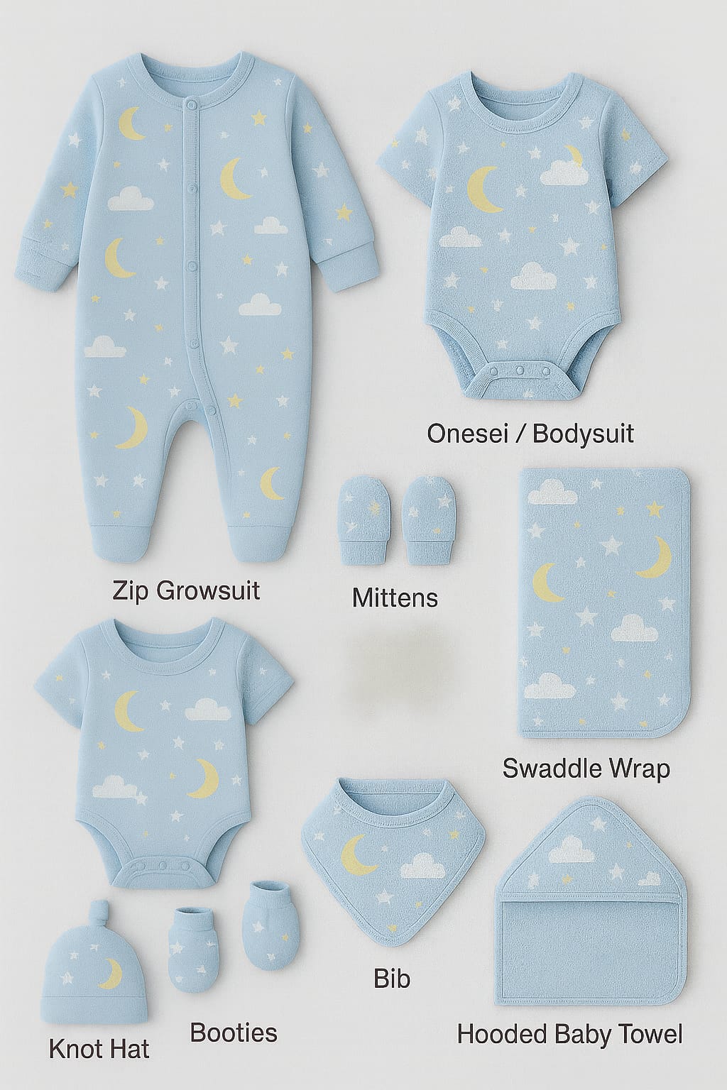 9 Piece Newborn Gift Set